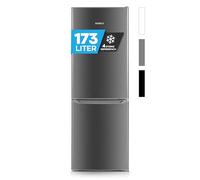 HEINRICHS - Combiné réfrigérateur-congélateur, volume total de 173L, volume de réfrigération de 121L, volume de congélation de 52L, éclairage LED, silencieux 40dB, 7 niveaux de température