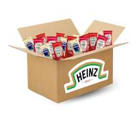HEINZ | Assortiment de 100 sticks individuels de sauce MAYONNAISE/KETCHUP/BARBECUE | Doses uniques pour varier les plaisirs au cours du repas, idéale pour la restauration et les particuliers