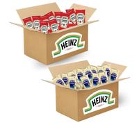 HEINZ | Assortiment de 200 sticks individuels de sauce MAYONNAISE/KETCHUP | Idéal pour la restauration et les particuliers
