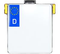 Heinz Bikes All-In-One D, Signaux 2en1/éclairage de la plaque d 180x200 mm Chromé Chromé