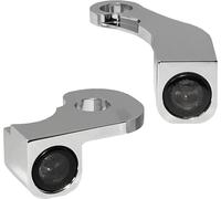 Heinz Bikes Nano, clignotants de guidon Chromé Chromé