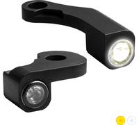 Heinz Bikes Nano, clignotants/feux de position sur le guidon Noir Noir