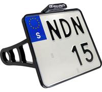 Heinz Bikes Side Mount, support de plaque d immatriculation 170 x 150 mm Noir Noir