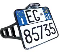 Heinz Bikes Side Mount, support de plaque d immatriculation 177 x 177 mm Noir Noir