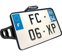 Heinz Bikes Side Mount, support de plaque d immatriculation 210 x 130 mm Noir Noir