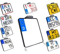 Heinz Bikes Slip-Inn, support de plaque d immatriculation 180 x 200 mm Noir Noir