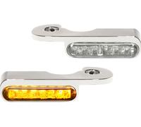 Heinz Bikes Stripes, clignotants de guidon Chromé Chromé