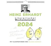Heinz Erhardt Agenda littéraire 2024 : Calendrier mural illustré avec poèmes