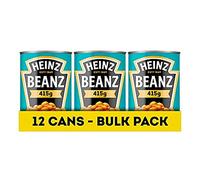 Heinz Haricots au four végétalien dans une riche sauce tomate 415 g (lot de 12)