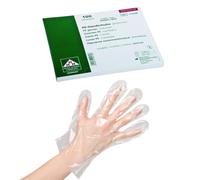 Heinz Herenz Boîte de 100 gants jetables en polyéthylène martelé Convient à un usage alimentaire
