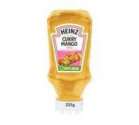 HEINZ - Sauce curry mango | Savoureuse et onctueuse | Idéale pour accompagner vos plats froids | le flacon de 225g | LOT DE 4