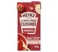 HEINZ - Sauce Tomate Savoureuse à l’Ail et Oignon, Texture Onctueuse pour Vos Recettes (Brique 780g) - Le Lot De 4