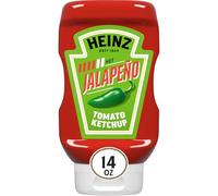 Heinz Tomato Ketchup Blended With Jalapeno, 14 oz Squeeze Bottle