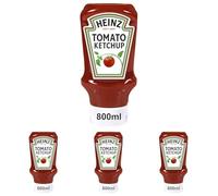 Heinz Tomato Ketchup Bouteille de douche 800 ml (l'emballage peut varier) (Lot de 4)