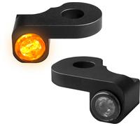 HeinzBikes Nano Clignotants Armatur. Led MODÈLES CVO 02-20, CHROMÉ