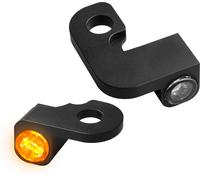 HeinzBikes Nano Clignotants Armatur. Led SOFTAIL 90-14, NOIR
