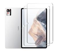 Heioloo 2 Pièce Verre Trempé pour ZTE nubia Pad Pro 10.9" Protection Écran, Sans Bulles, Dureté 9H, Ultra Transparent, Anti-Rayure Protection D'écran