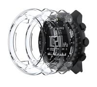 Heioloo 2 Pièces Coque pour Suunto Core 2 | Étui de Protection en Verre PC Matériel Ultra Mince Verre Trempé Écran Case, Résistant aux Rayures-Transparent
