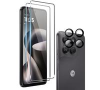 Heioloo 2 Pièces Verre Trempé pour Motorola Moto G37/G47 5G, [2+2 Pièces] Protection Écran et Caméra Arrière Protecteur, Dureté 9H, Sans Bulles, Ultra Transparent, Anti-Rayure