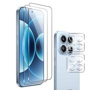 Heioloo 2 Pièces Verre Trempé pour Xiaomi 17 5G, [2+2 Pièces] Protection Écran et Caméra Arrière Protecteur, Dureté 9H, Sans Bulles, Ultra Transparent, Anti-Rayure