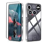 Heioloo Case pour Nothing Phone (3) Coque, Ultra-Mince PC Transparent Coque, avec [1 Pièce] Verre Trempé Protection Écran, Protection Contre Les Chutes, Ultrafine et Résistante