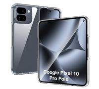 Heioloo Coque pour Google Pixel 10 Pro Fold, Ultra-Mince Ultra-légère Antidérapant PC Transparent Coque, Protection Contre Les Chutes, Ultrafine et Résistante, Transparent