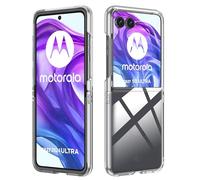 Heioloo Coque pour Motorola Razr 50 Ultra 5G, Ultra-Mince Ultra-légère Antidérapant PC Transparent Coque, Protection Contre Les Chutes, Ultrafine et Résistante, Transparent