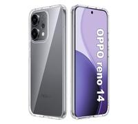 Heioloo Coque pour Oppo reno 14 5G, Ultra-Mince Ultra-légère Antidérapant PC Transparent Coque, Protection Contre Les Chutes, Ultrafine et Résistante, Transparent