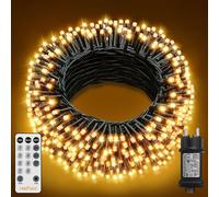HeiPard Guirlande Lumineuse de Noël, 20M 200LED Lumières de Noël Intérieur et Extérieure avec télécommande et minuterie, 8 Modes, Fonction Mémoire, IP44 étanche, pour Mariage, Balcon, Jardin, Maison
