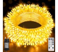HeiPard Guirlande Lumineuse Exterieure Intérieur 15M 150 LEDs, 8 Modes de Lumière, Étanche Led Lumière pour Le Patio, Le jardin, L'arbre, La Maison, La Décoration D'arbre