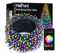 HeiPard Intelligente 200 LED RGB Guirlande lumineuse 20 m, Contrôle App, IP44 Étanche, Télécommandé Lumières LED Multicolores, FêTe, Festival, Noël, Halloween