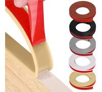 HeiPen Bande de protection flexible en caoutchouc TPE autocollant en forme de U pour bords de meubles - pour réparation d'armoires en bois, restauration de meubles (camel, 3 m x 12 mm)