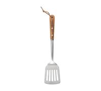 Heirol Spatule ajourée en acier inoxydable 36 cm Hêtre