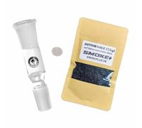 Heisenberg Kit complet d'adaptateur de charbon actif 14,5 mm avec 25 g de charbon actif Coco et tamis