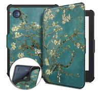 HEISHAYU Étui Housse Coque pour Kobo Clara Colour 2024/ Kobo Clara BW 2024/ Kobo Clara 2E 2022, 6" ebook Reader Sleep Cover,Fleur