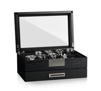 Heisse & Söhne Boîte à Montre Monteray 10+ frêne - Noir Satin