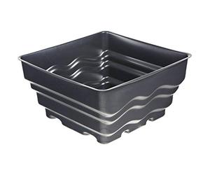 Heissner Bac carré préformé pour Fontaine Noir 58 x 58 x 30 cm