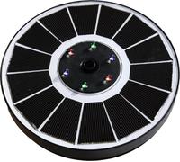 HEISSNER Fontaine Solaire Ø 16 cm avec LED - 120 - 220 l/h