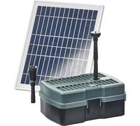 Heissner Kit de filtre solaire sous-marin avec pompe à eau - 600 l/h - 5 W UVC