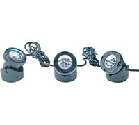 HEISSNER Set de 3 Spots LED Subaquatiques avec Transformateur - 1 kit