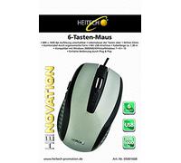 Heitech HM09 Souris Optique 5D à 6 Boutons Noir/argenté