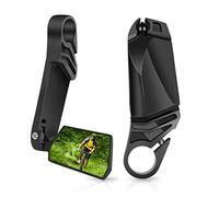HEITIGN 2 pièces Rétroviseur de vélo, Rétroviseur de vélo HD pliable rotatif à 360°, pour guidon de vélo avec 16-22 mm de diamètre intérieur pour guidon de vélo de course, VTT