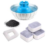 HEITIGN 4 Pièces Filtres en Mousse de Remplacement de Carbone Filtres de Fontaine d'eau de Remplacement Filtre à Charbon Actif