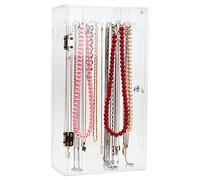 HEITIGN Collier Bijoux Porte-Collier en Acrylique 24 Crochets Organisateur de Collier Transparent Rotation Anti-poussière Support de Rangement Bijoux Vitrine (porte-collier carré) 71489i5vfz-42