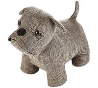 Heitmann Deco Butoir de porte en tissu avec rembourrage lourd pour l'intérieur Motif chien Carlin Marron
