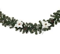HEITMANN DECO Guirlande de Sapin - Guirlande de Noël - Vert, Blanc, Argent