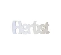 HEITMANN DECO Inscription « Automne » en Bois Blanc - Support décoratif pour l'automne (31 cm), en Bois, comme décoration de Table et de fenêtre