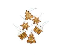 HEITMANN DECO Lot de 12 décorations de Noël en Pain d'épices avec glaçage - Différents Motifs - Décoration de Noël