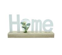 HEITMANN DECO Support LED en Bois Home - Blanc/Naturel - Environ 31 cm