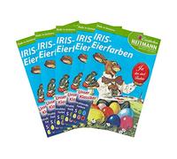 Heitmann Eierfarben 4102AMZ - Iris Lot de 5 couleurs pour ufs de cuisine